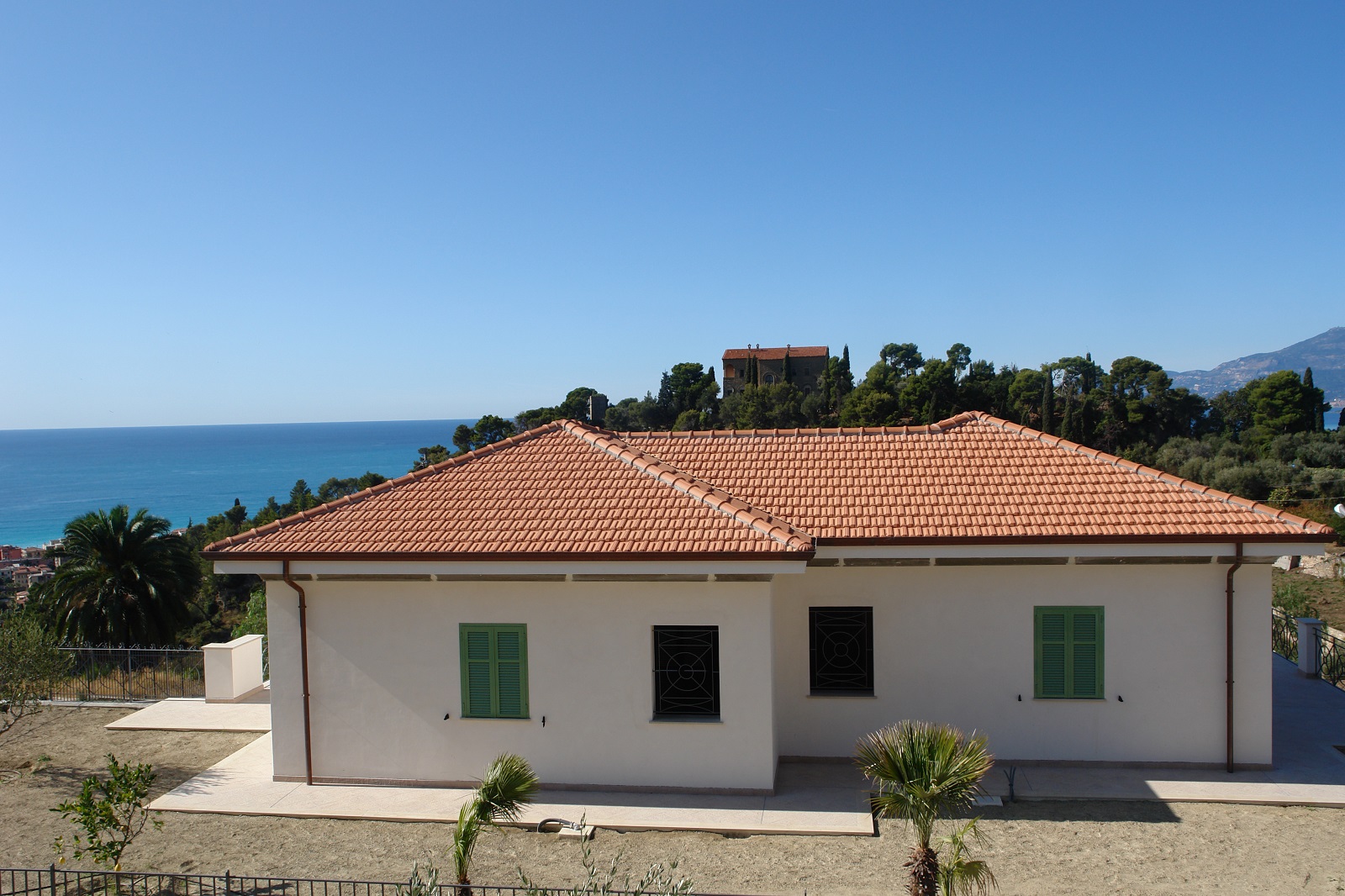 Villa nuova costruzione con vista mare