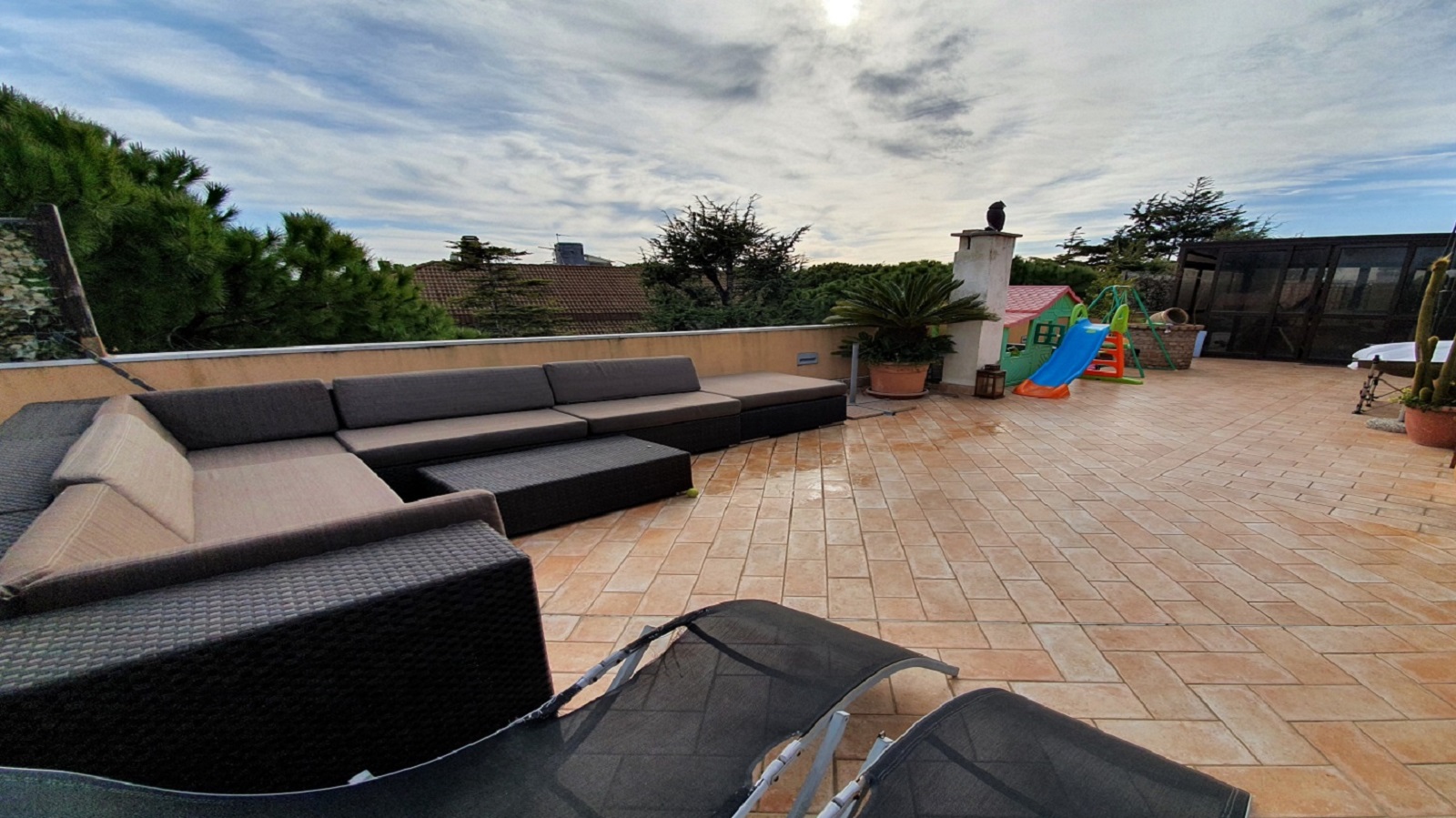 La grande terrazza solarium